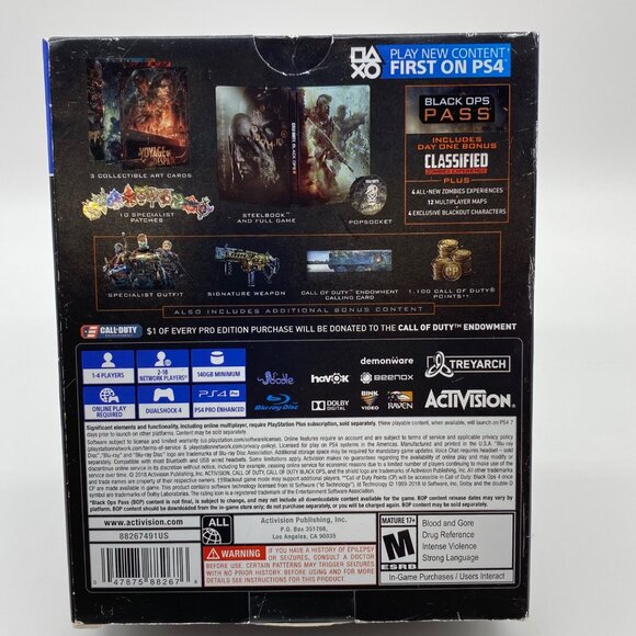 Call of Duty Black Ops 4 Pro Edition PS4 Playstation 4 - Picture 2 of 7